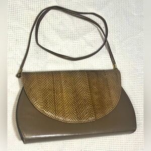 Florsheim Signature Snakeskin Brown Clutch